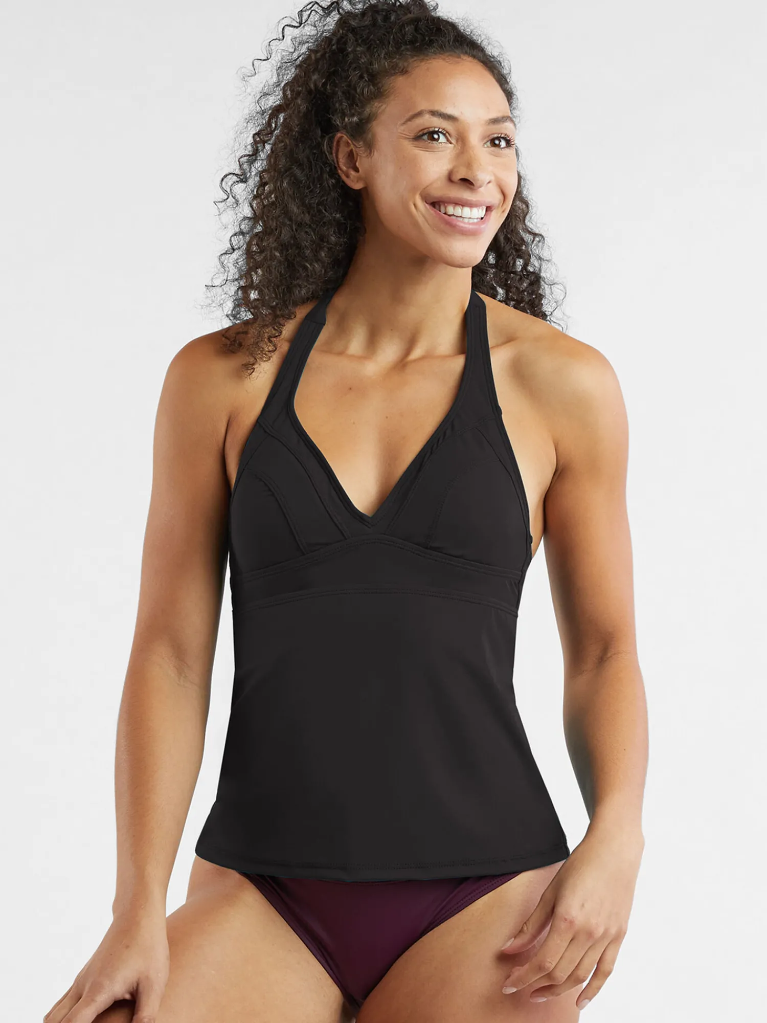 Women Title Nine Tankini Tops>Set It And Forget It Halter Tankini Top