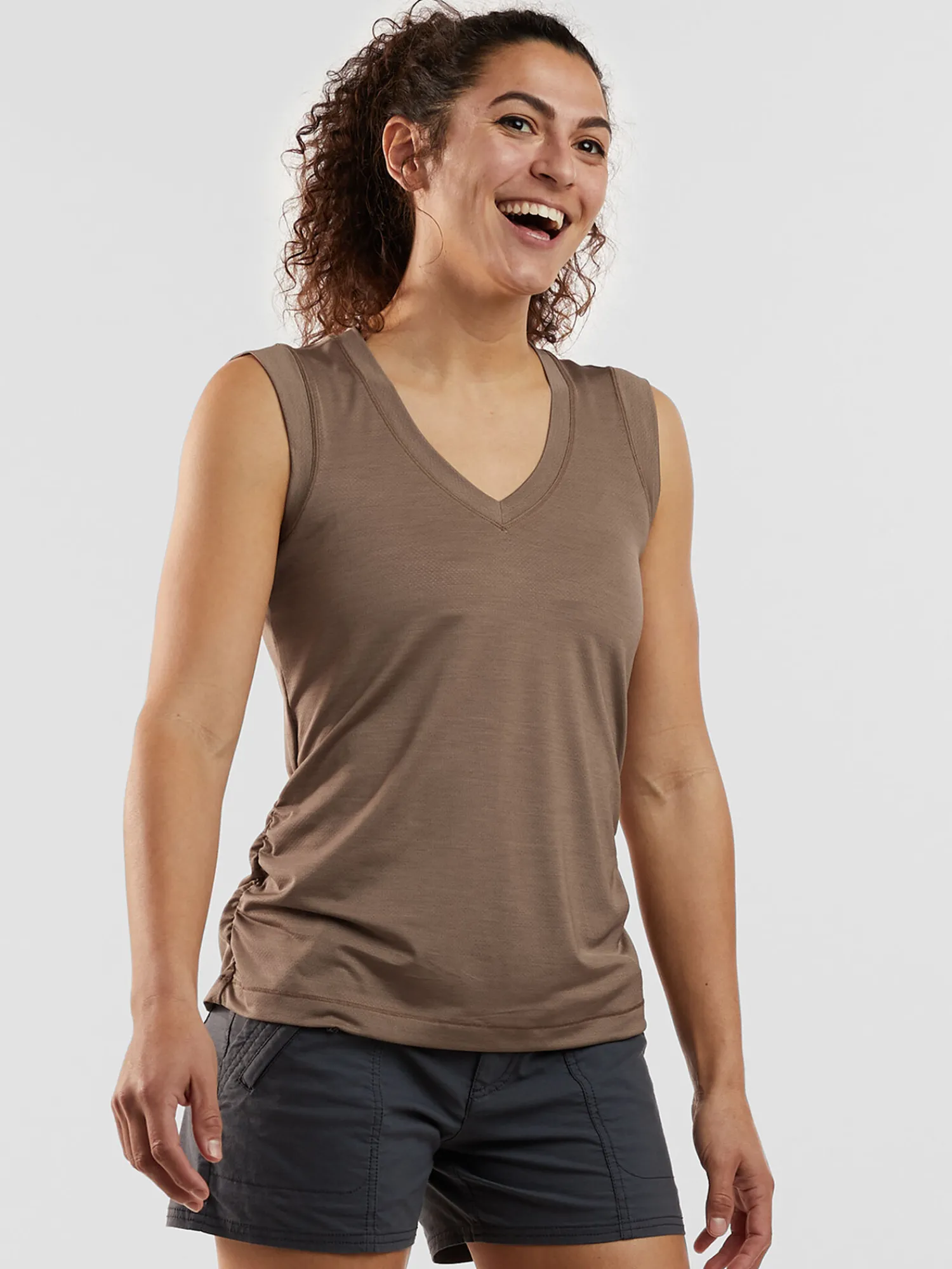 Women Title Nine Upf Clothing>Solar Flair V Neck Tank Top