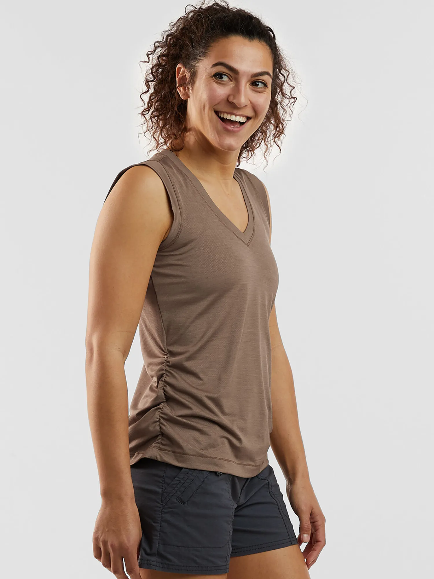 Women Title Nine Upf Clothing>Solar Flair V Neck Tank Top