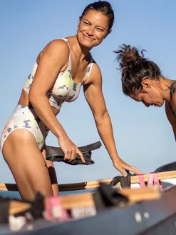Women Title Nine Bikini Bottoms>Streamline High Waisted Bikini Bottom - Barrier Reef