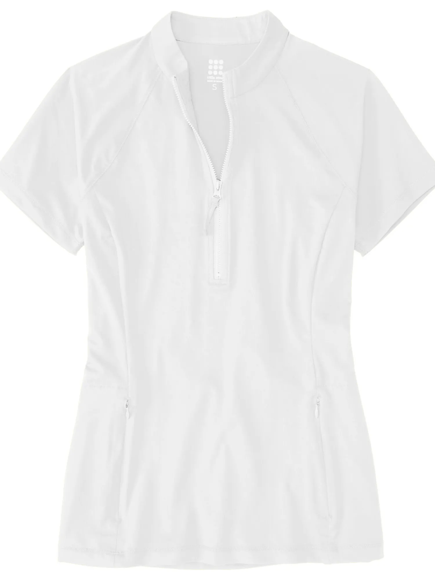 Women Title Nine Rash Guards, Sun Shirts & Swim Shirts>Sunbuster 1/2 Zip Short Sleeve Sun Shirt - Solid