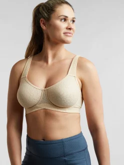 Women Title Nine Sports Bras>Super Lace Underwire Bra - Cloud
