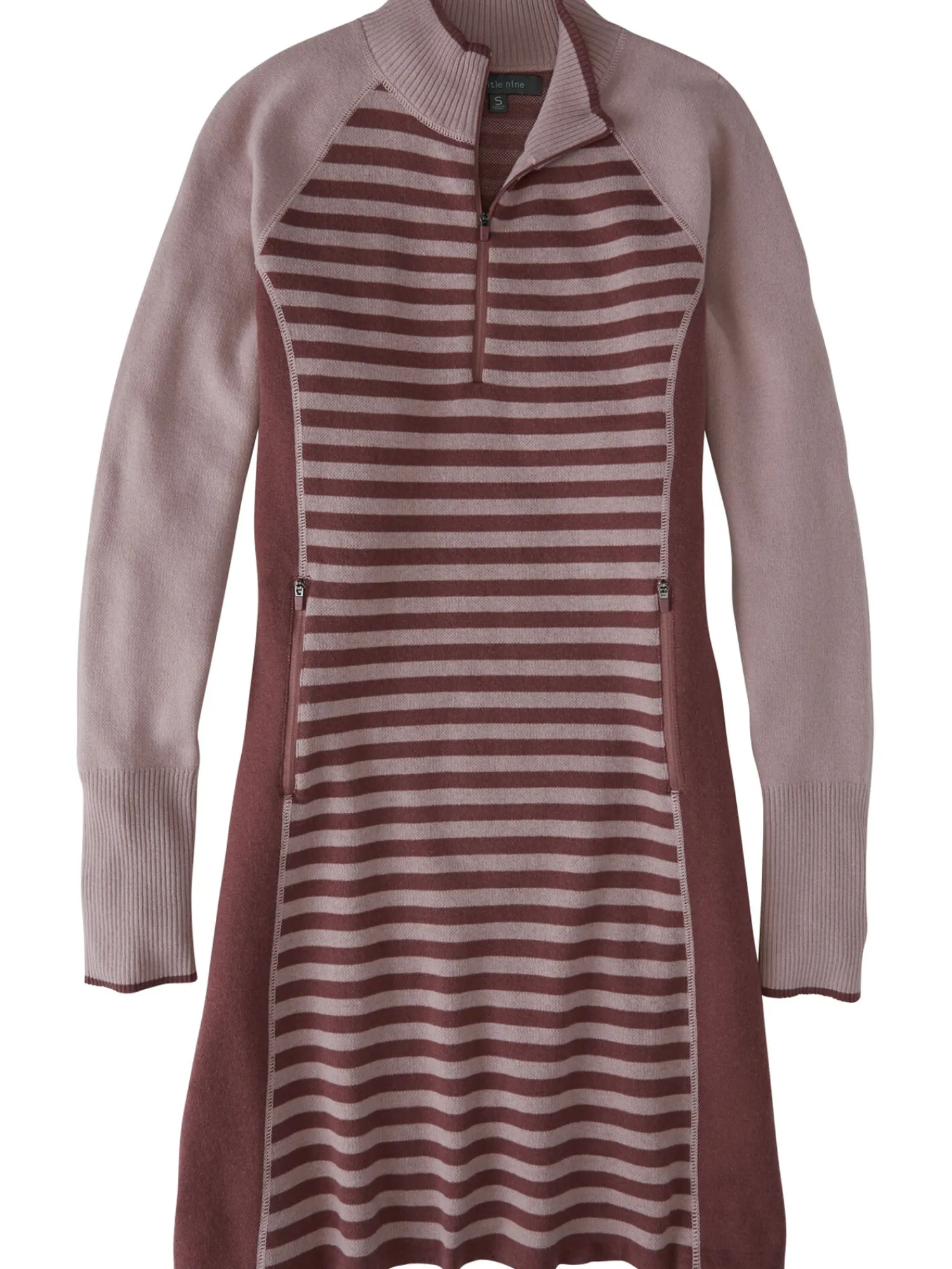 Women Title Nine Dresses>Super Power 1/4 Zip Dress - Colorblock
