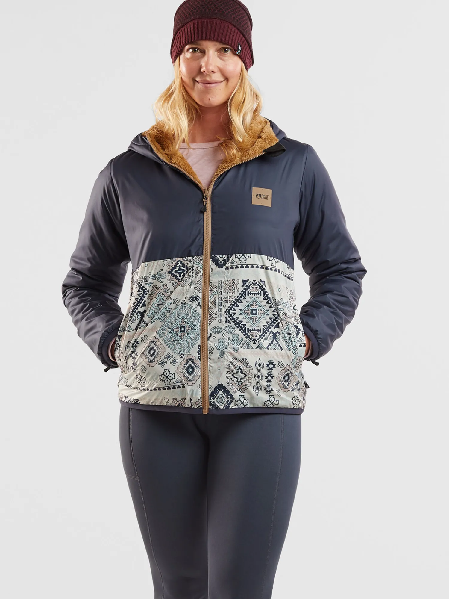 Women Title Nine Jackets>Switcheroo Reversible Fleece Jacket