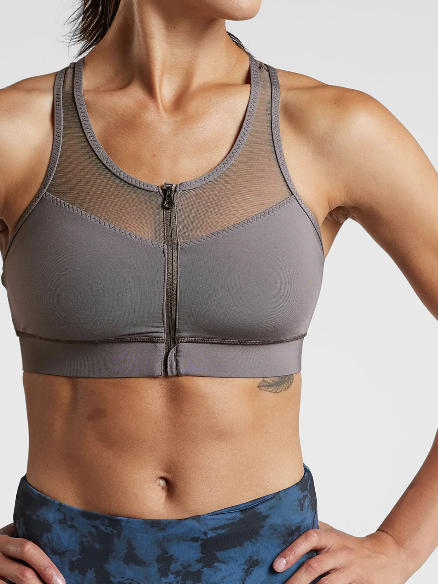 Women Title Nine Sports Bras>Terminator Zip Front Sports Bra