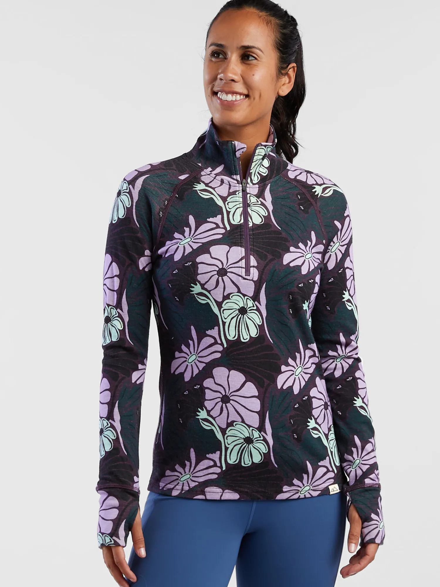 Women Title Nine Long Sleeve Tops>What The Bluff 1/2 Zip Long Sleeve Top