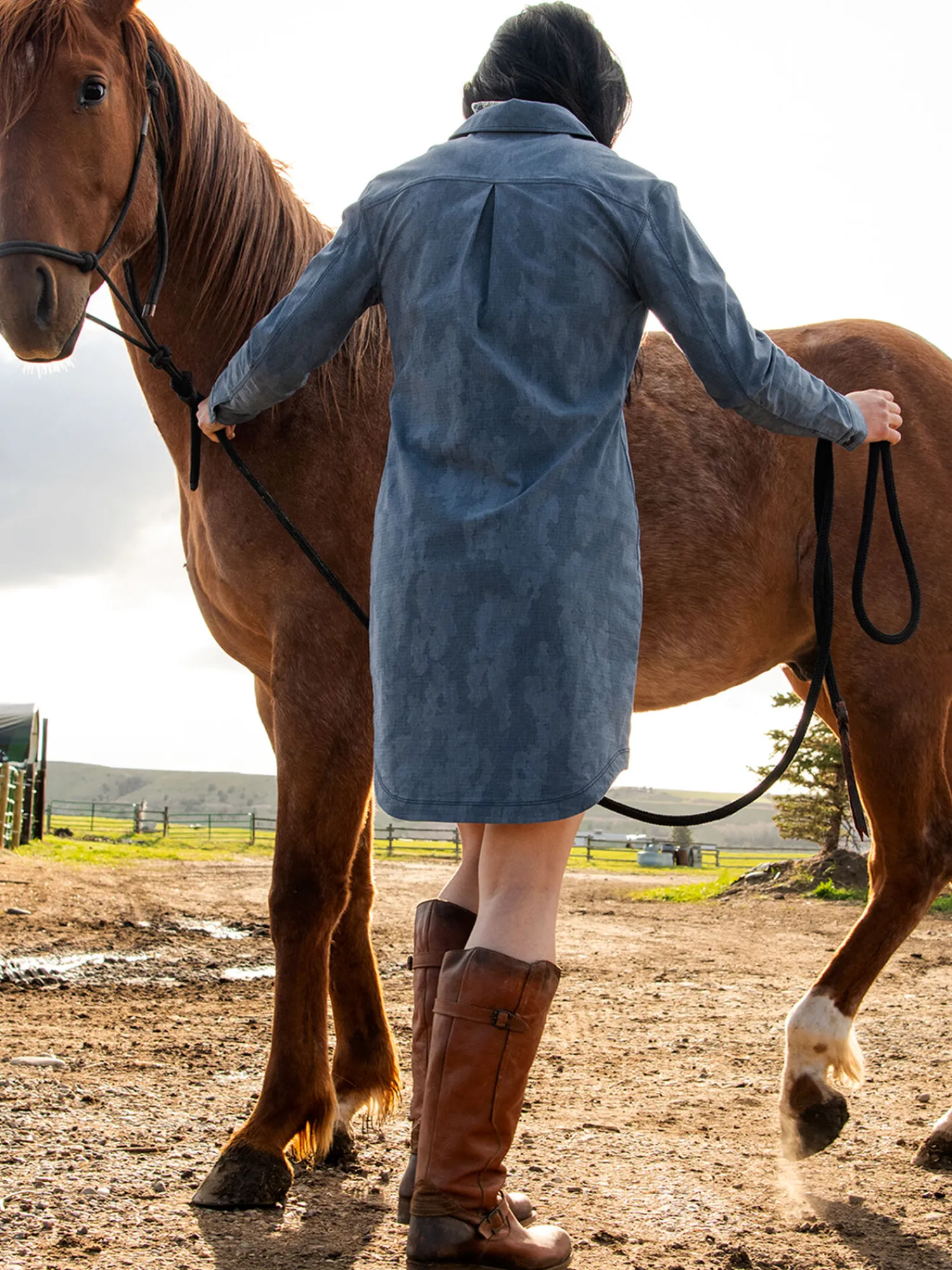 Women Title Nine Dresses>Wren Utility Shirt Dress - Miku